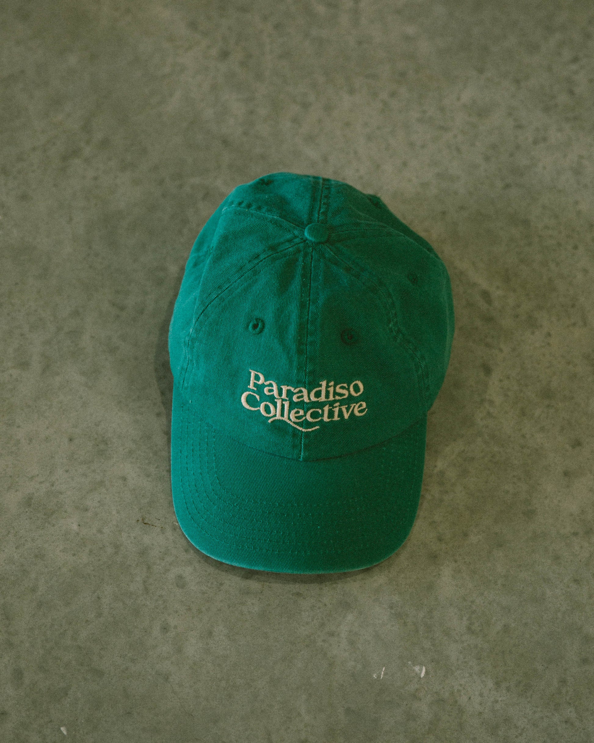 Paradiso Collective_Accessories_Mens_Dad cap_Green hat_Paradiso cap